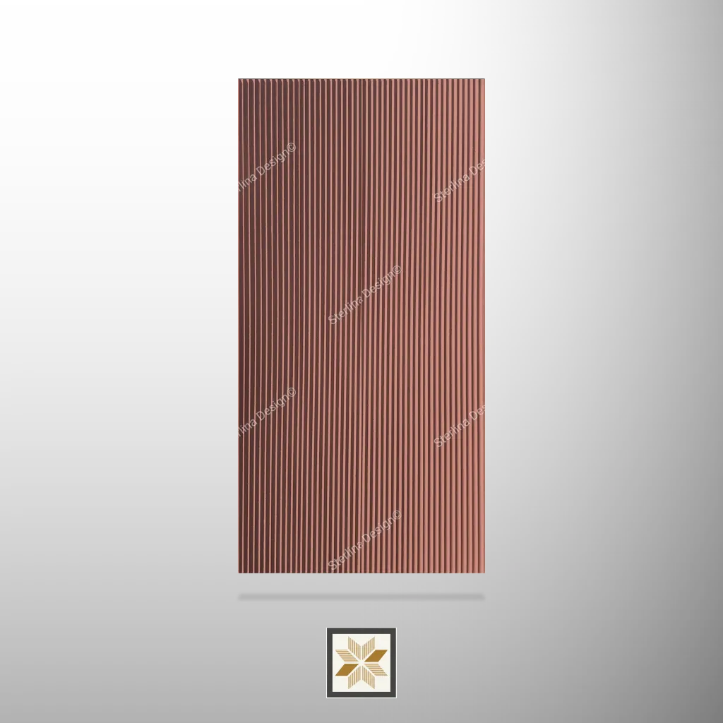 8x4 feet | 16.5 mm Red louvers (suitable for Bedroom, Hotel, Kitchen, Living Room, Office, Restaurant, TV Cabinet) | LV-20822