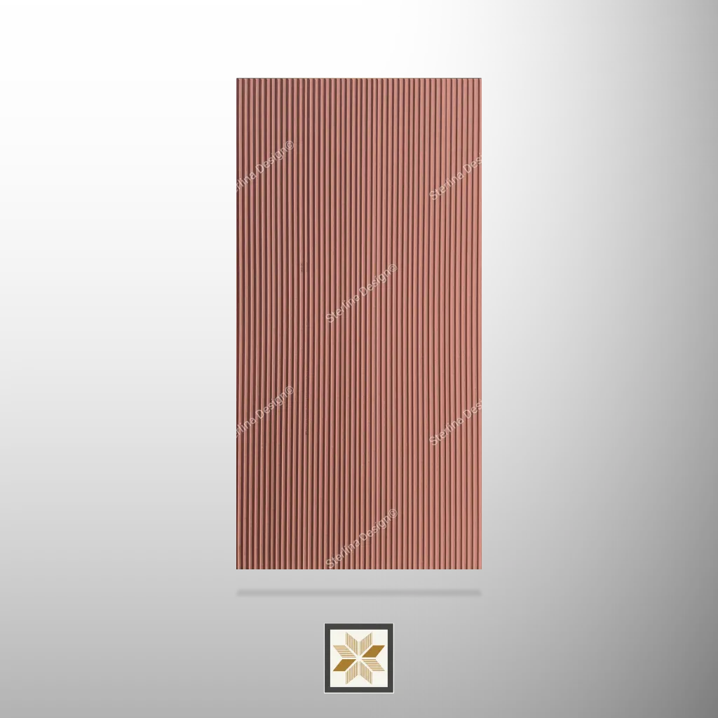 8x4 feet | 16.5 mm Red louvers (suitable for Bedroom, Hotel, Kitchen, Living Room, Office, Restaurant, TV Cabinet) | LV-20827