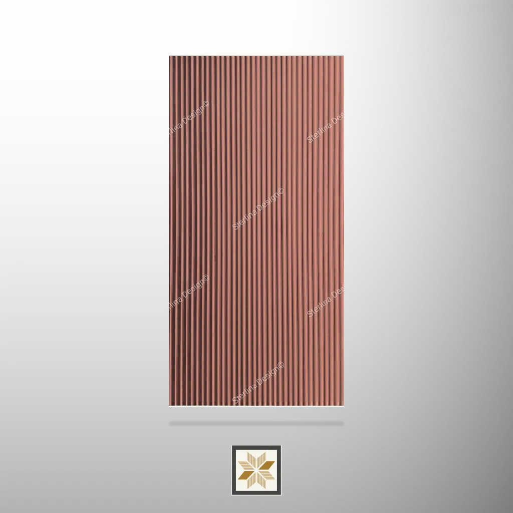 8x4 feet | 16.5 mm Red louvers (suitable for Bedroom, Hotel, Kitchen, Living Room, Office, Restaurant, TV Cabinet) | LV-20833