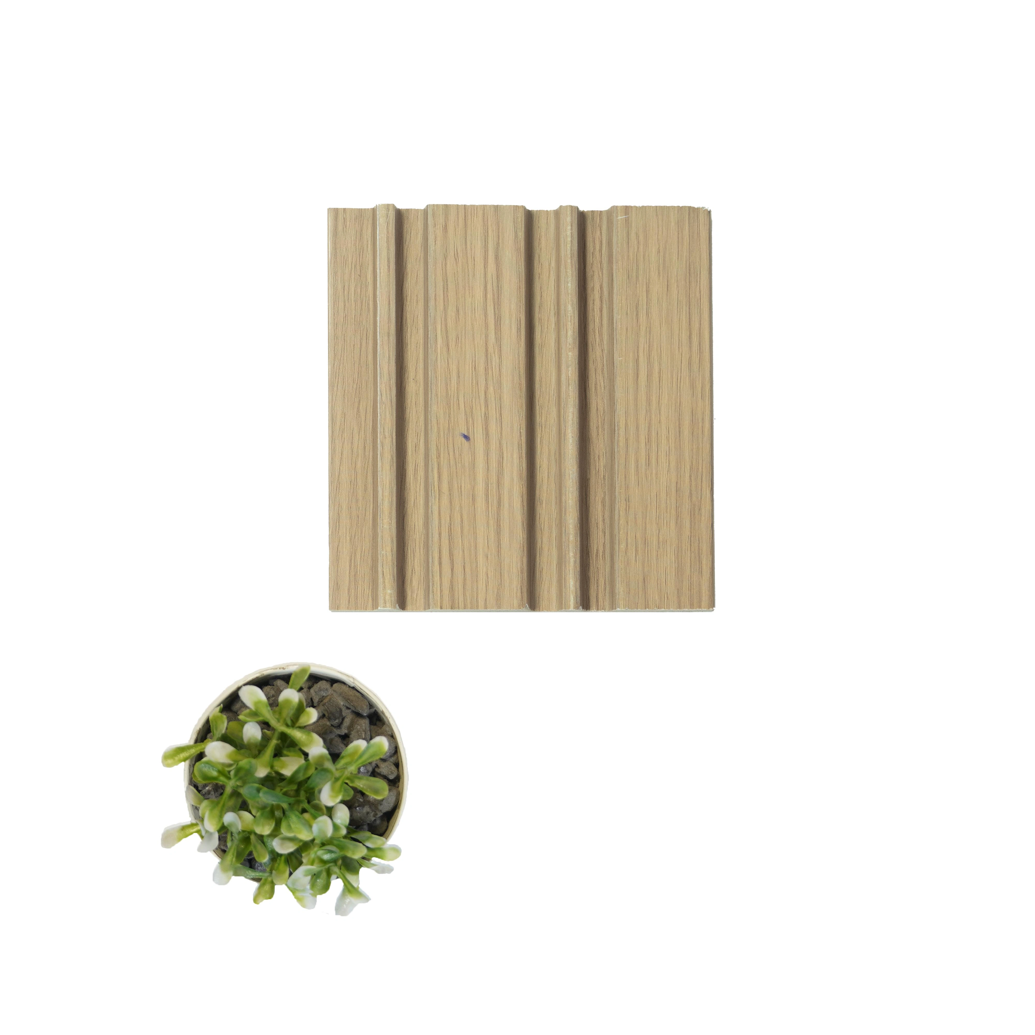 9.5x0.41 feet | 12 mm Brown Wood louvers (suitable for Bedroom, Feature Wall, Living Room, Office, TV Cabinet) | LV-20834