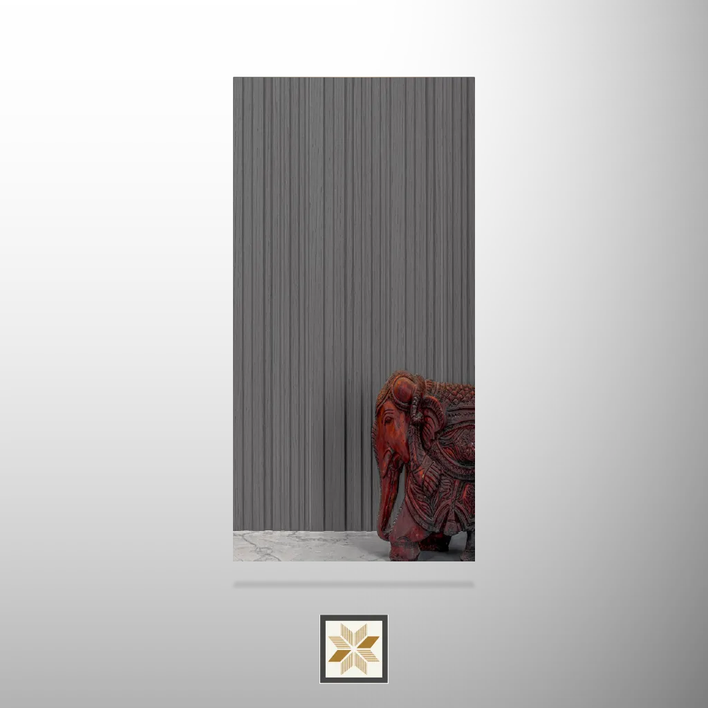 9x0.41 feet | 11 mm Grey Wood louvers (suitable for Bedroom, Hotel, Kitchen, Living Room, Office, Restaurant) | LV-20869