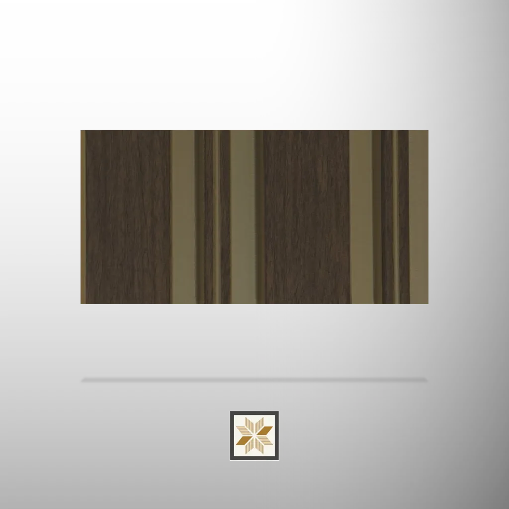 8x0.41 feet | 12 mm Brown Wood louvers (suitable for Bedroom, Feature Wall, Living Room, Office, TV Cabinet) | LV-20904