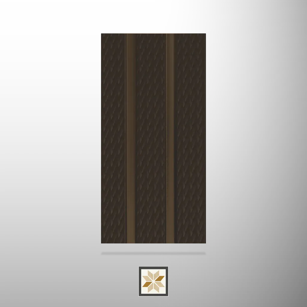 8x0.41 feet | 12 mm Brown Patterned louvers (suitable for Bedroom, Feature Wall, Living Room, Office, TV Cabinet) | LV-20909