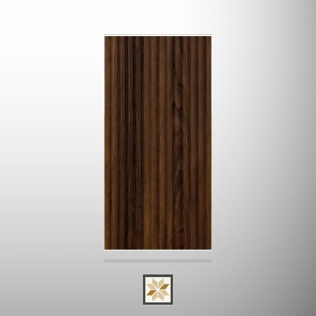 9x1.1 feet | 12 mm Brown Wood louvers (suitable for Bedroom, Hotel, Kitchen, Living Room, Office, Restaurant, TV Unit, Wardrobe) | LV-20918
