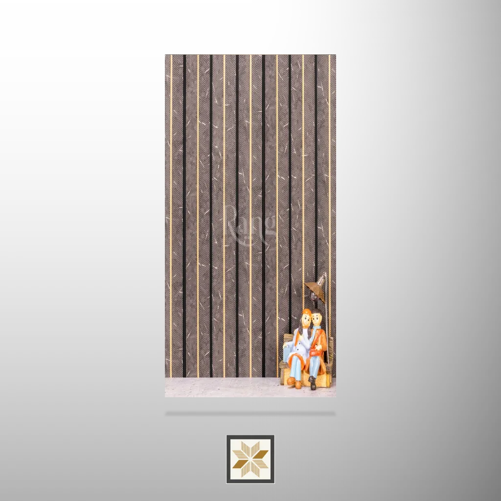 9x0.66 feet | 12 mm Brown Marble louvers (suitable for Bedroom, Hotel, Kitchen, Living Room, Office, Restaurant) | LV-20932