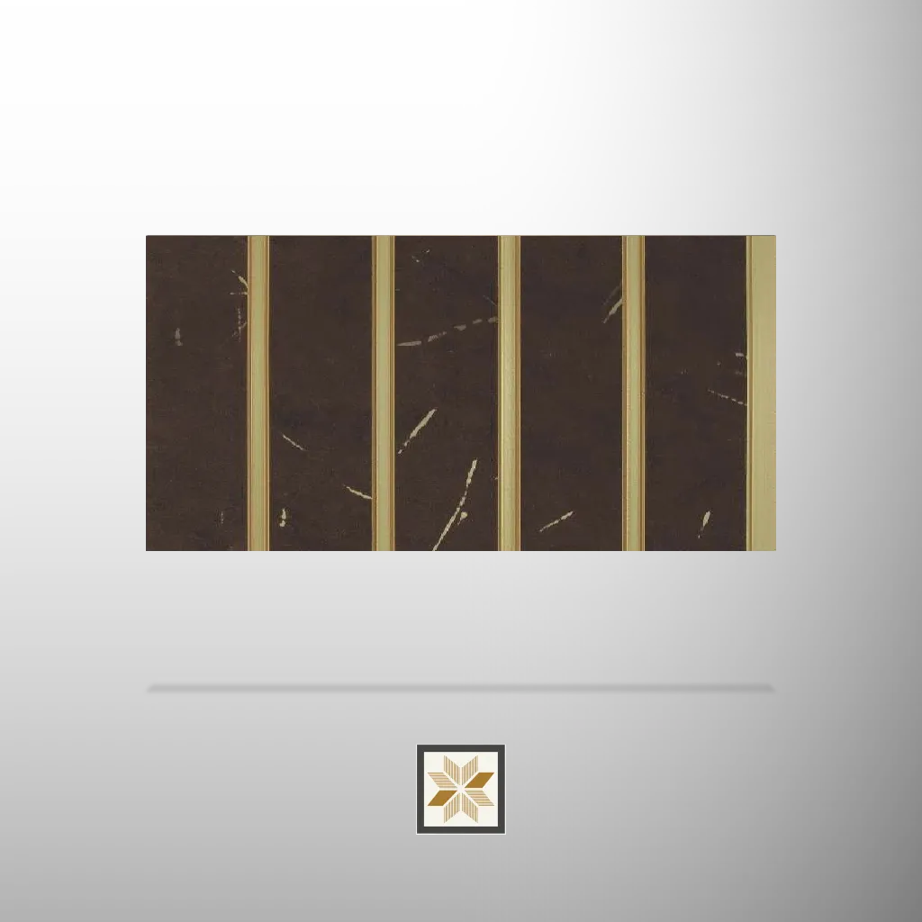 8x0.5 feet | 11 mm Brown Marble louvers (suitable for Bedroom, Feature Wall, Living Room, Office) | LV-20942