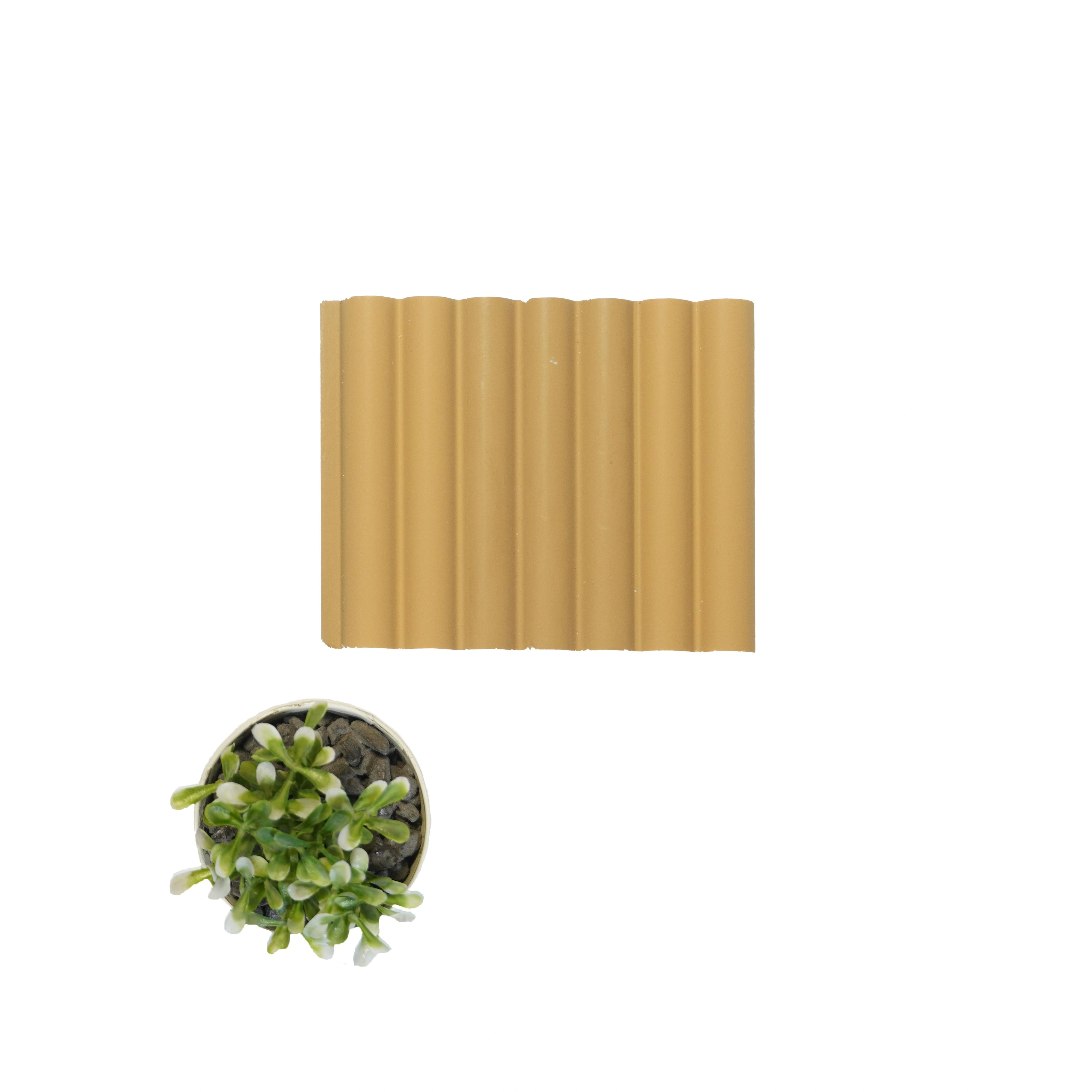 8x0.41 feet | 11 mm Brown louvers (suitable for Bedroom, Feature Wall, Living Room, Office) | LV-20972