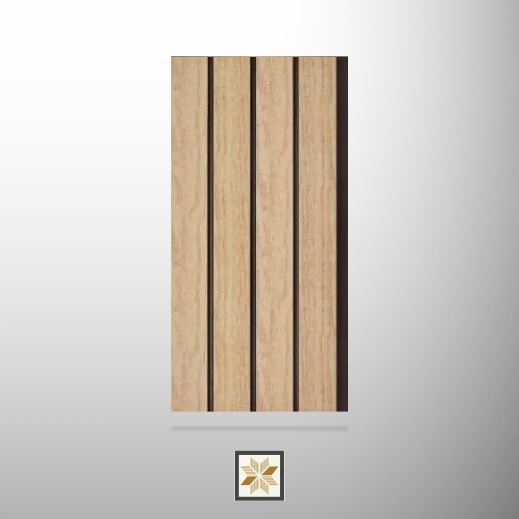 8x0.41 feet | 8 mm Brown Wood louvers (suitable for Bedroom, Hotel, Kitchen, Living Room, Office, Restaurant) | LV-20976