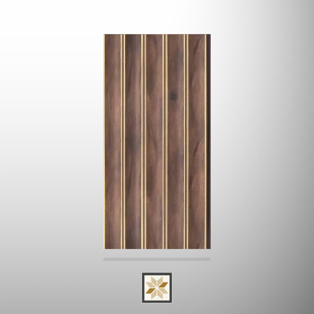 8x0.41 feet | 8 mm Brown Wood louvers (suitable for Bedroom, Hotel, Kitchen, Living Room, Office, Restaurant) | LV-20982