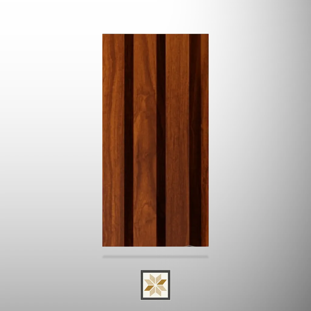 9x0.44 feet | 20 mm Brown Wood louvers (suitable for Cafe, Office, Restaurant, Showroom) | LV-20984