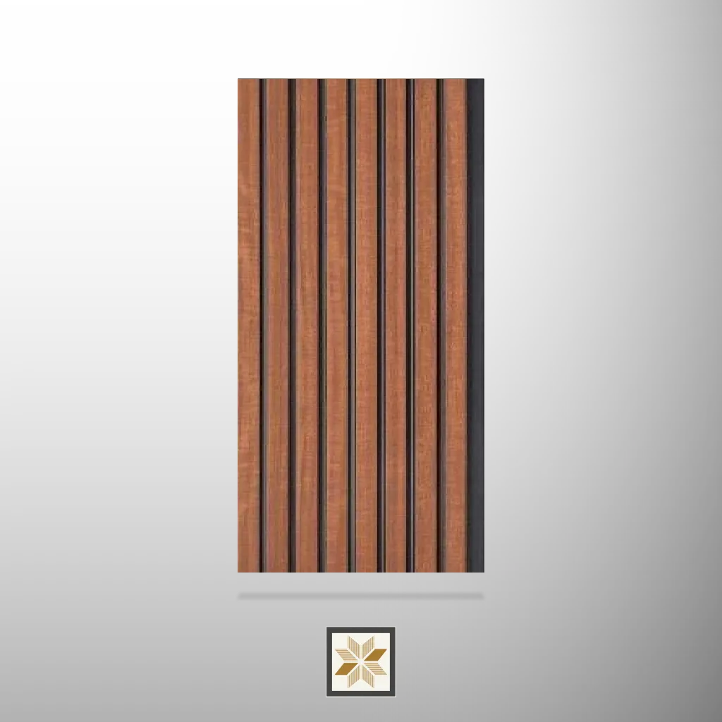 8x0.41 feet | 8 mm Brown Wood louvers (suitable for Bedroom, Hotel, Kitchen, Living Room, Office, Restaurant) | LV-20995