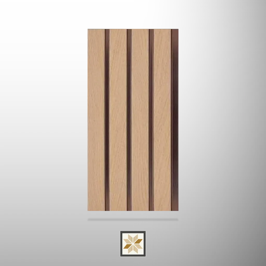 8x0.41 feet | 8 mm Brown Wood louvers (suitable for Bedroom, Hotel, Kitchen, Living Room, Office, Restaurant) | LV-21020