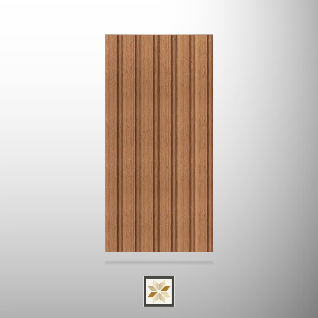 9x0.8 feet | 10 mm Brown Wood louvers (suitable for Bedroom, Hotel, Kitchen, Living Room, Office, Restaurant) | LV-21064