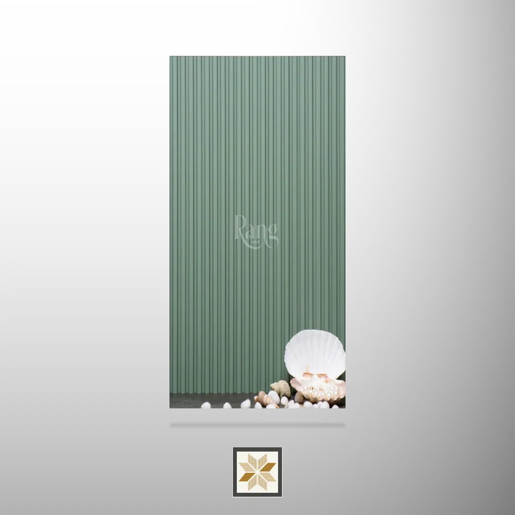 9x0.41 feet | 11 mm Green louvers (suitable for Bedroom, Hotel, Kitchen, Living Room, Office, Restaurant) | LV-21072