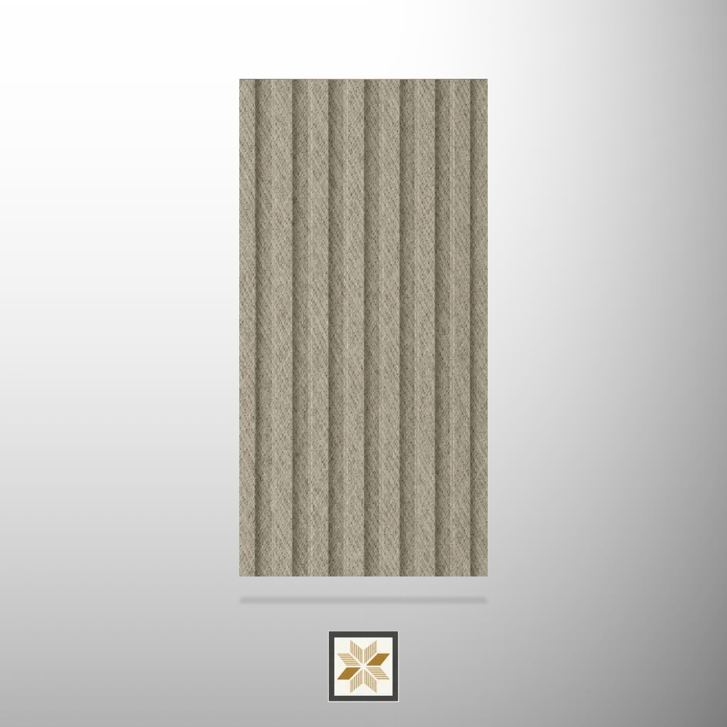 9x0.5 feet | 8 mm Brown Patterned louvers (suitable for Bedroom, Hotel, Kitchen, Living Room, Office, Restaurant) | LV-21084-B