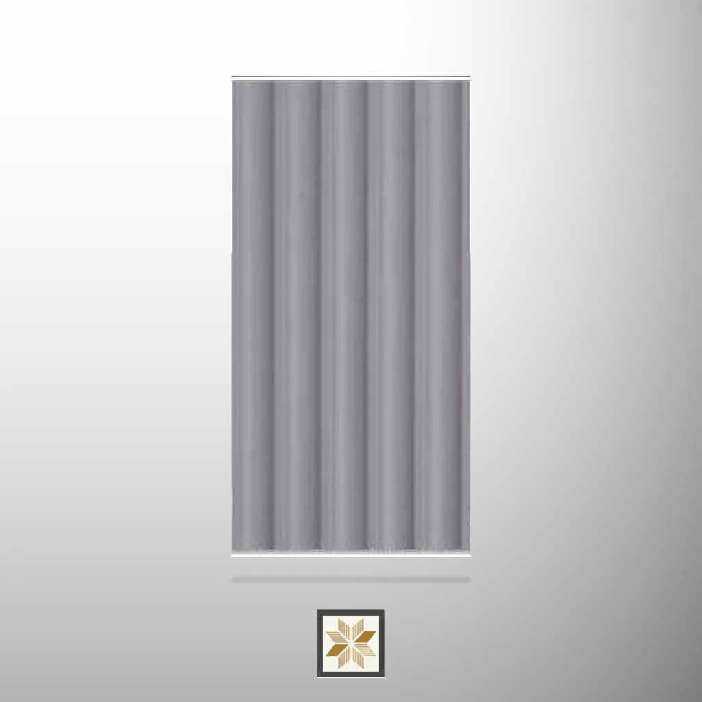 9x0.5 feet | 12 mm Grey Solid Colors louvers (suitable for Bedroom, Hotel, Kitchen, Living Room, Office, Restaurant, TV Unit, Wardrobe) | LV-21086