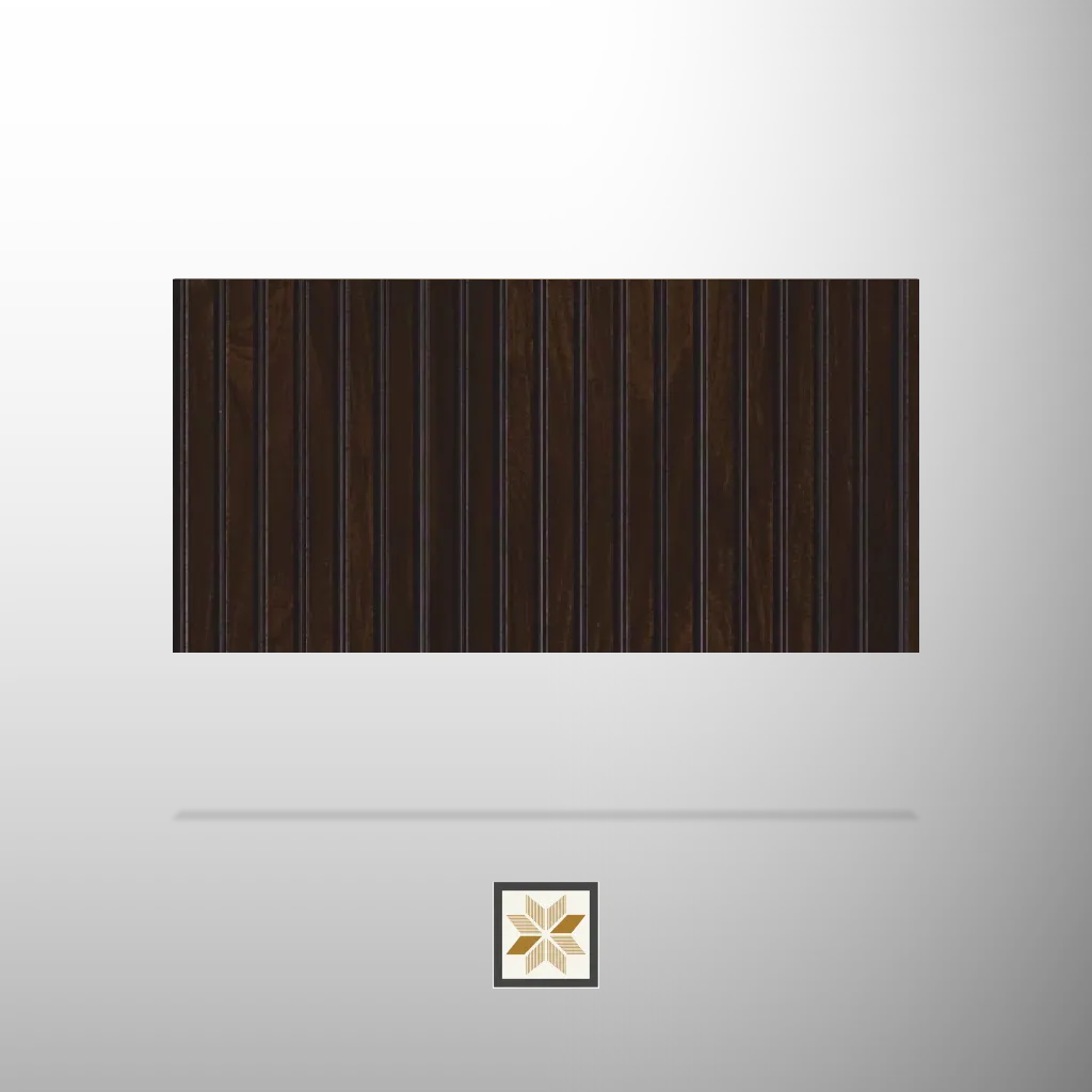 9.5x0.5 feet | 10 mm Brown Wood louvers (suitable for Bedroom, Feature Wall, Living Room, Office, TV Cabinet) | LV-21139