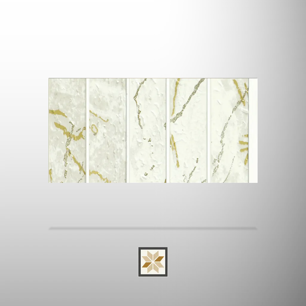 9.5x0.65 feet | 12 mm White Luxury louvers (suitable for Bedroom, Feature Wall, Living Room, Office, TV Cabinet) | LV-21157