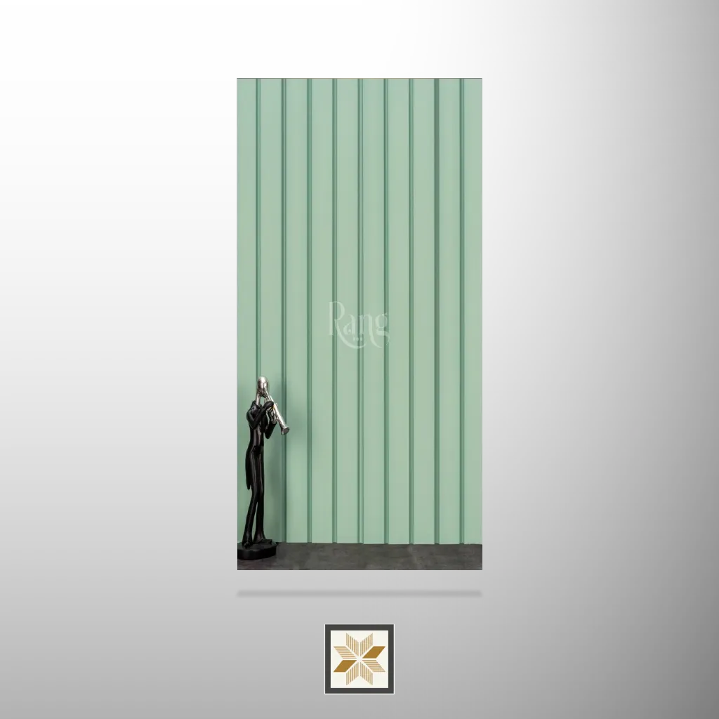 9x0.4 feet | 12 mm Green louvers (suitable for Bedroom, Hotel, Kitchen, Living Room, Office, Restaurant) | LV-21184