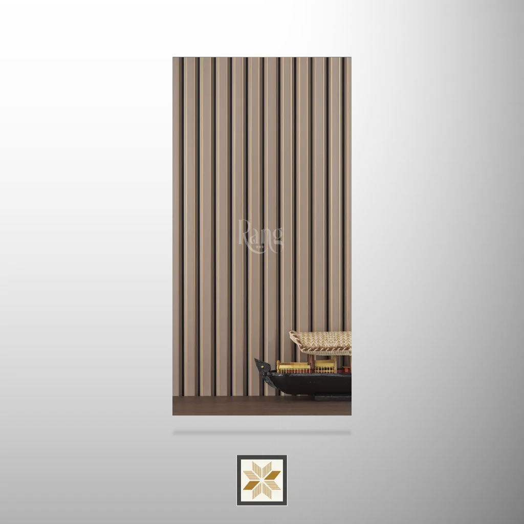 9x0.39 feet | 15 mm Brown louvers (suitable for Bedroom, Hotel, Kitchen, Living Room, Office, Restaurant) | LV-21186