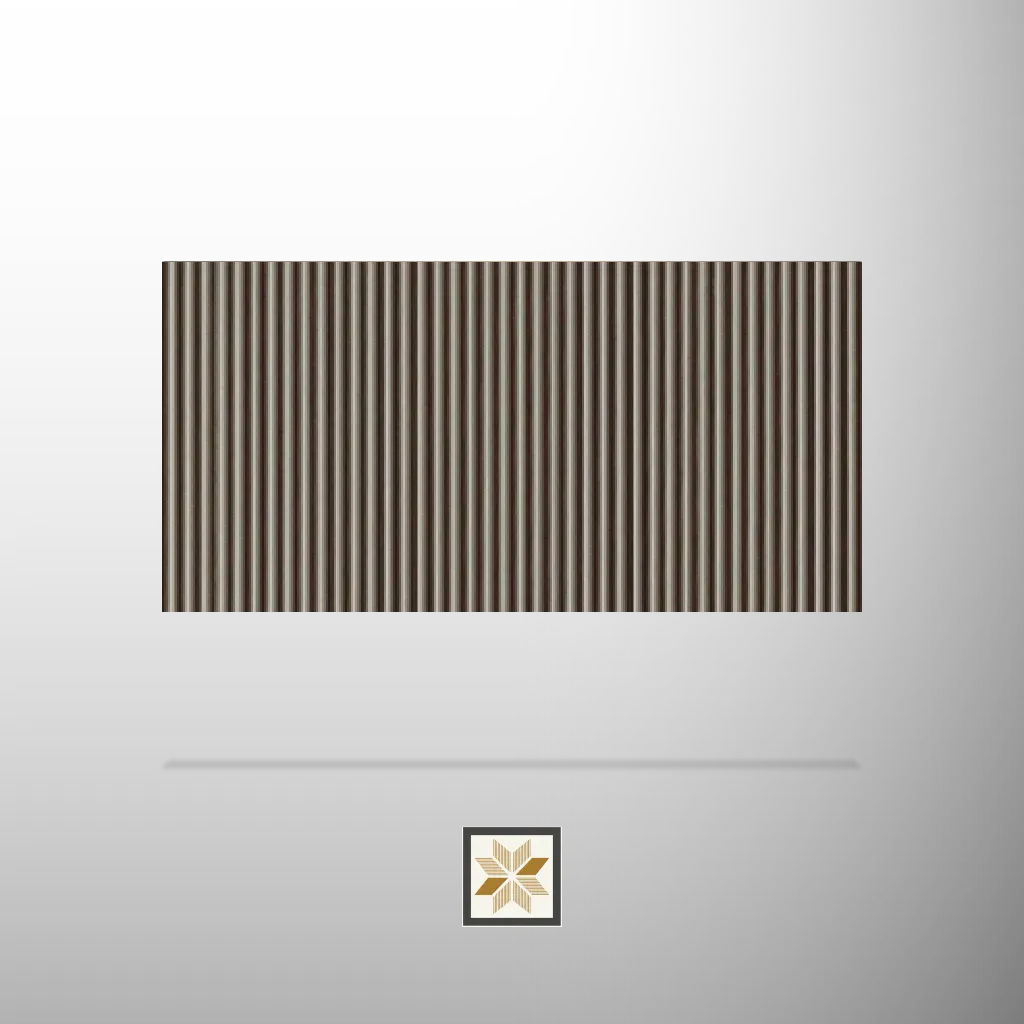 9.5x0.5 feet | 10 mm Beige louvers (suitable for Bedroom, Feature Wall, Living Room, Office, TV Cabinet) | LV-21212