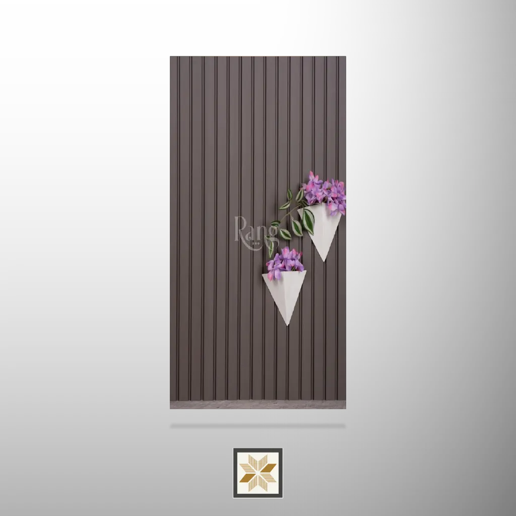 9x0.38 feet | 12 mm Brown louvers (suitable for Bedroom, Hotel, Kitchen, Living Room, Office, Restaurant) | LV-21244