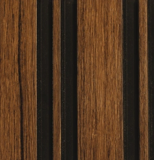 8x0.39 feet | 12 mm Brown Wood louvers (suitable for Bedroom, Feature Wall, Living Room, Office, TV Cabinet) | LV-21248