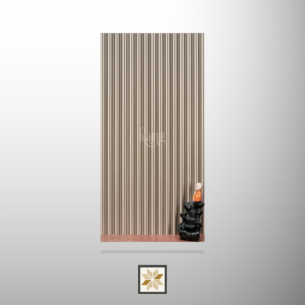 9x0.4 feet | 12 mm Beige louvers (suitable for Bedroom, Hotel, Kitchen, Living Room, Office, Restaurant) | LV-21252