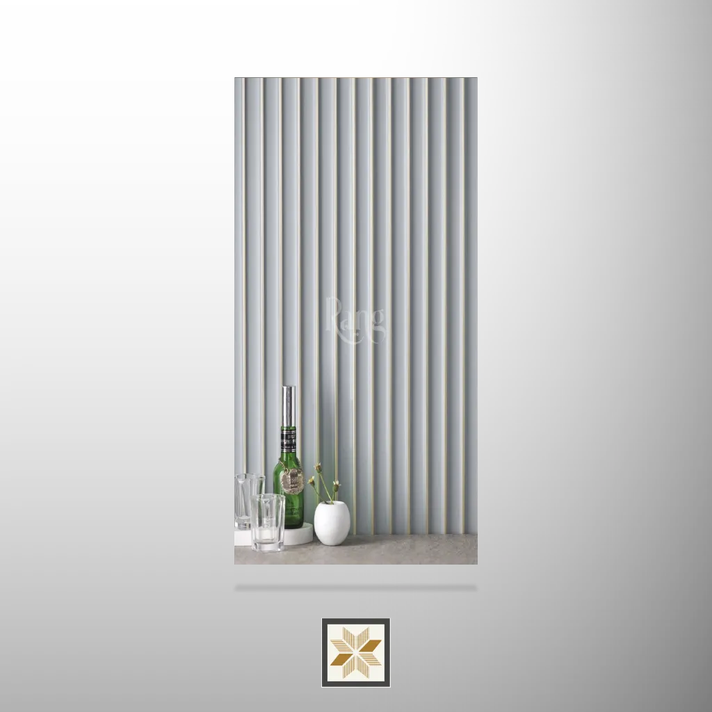 9x0.41 feet | 11 mm Grey louvers (suitable for Bedroom, Hotel, Kitchen, Living Room, Office, Restaurant) | LV-21255