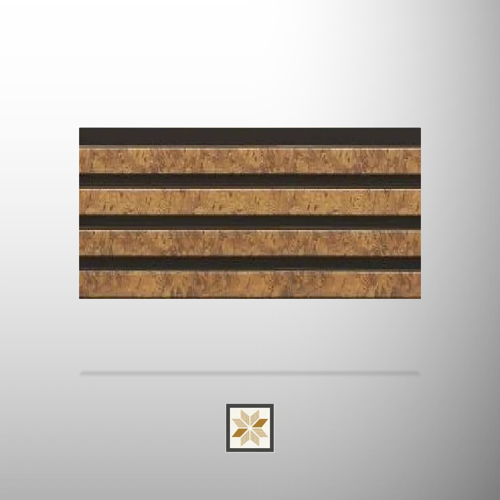 8x0.41 feet | 8 mm Gold Wood louvers (suitable for Bedroom, Hotel, Kitchen, Living Room, Office, Restaurant) | LV-21262-B