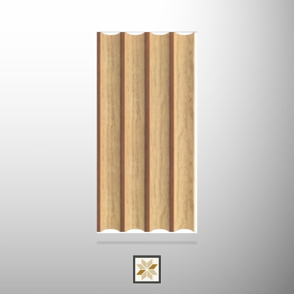 8x0.41 feet | 8 mm Brown Wood louvers (suitable for Bedroom, Hotel, Kitchen, Living Room, Office, Restaurant) | LV-21269