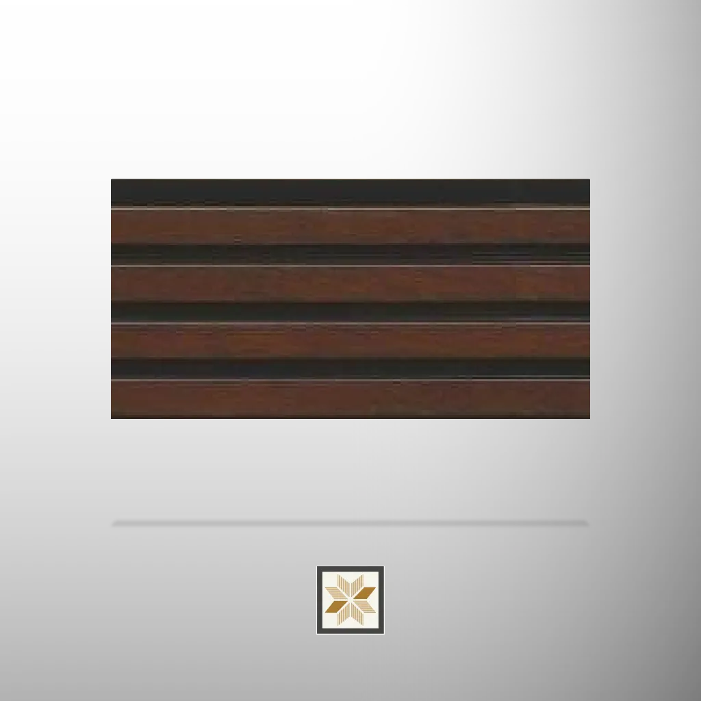 8x0.41 feet | 8 mm Brown Wood louvers (suitable for Bedroom, Hotel, Kitchen, Living Room, Office, Restaurant) | LV-21284-B