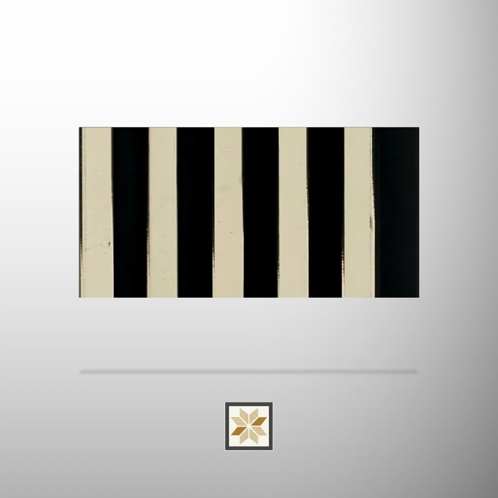 8x0.41 feet | 12 mm Beige louvers (suitable for Bedroom, Hotel, Kitchen, Living Room, Office, Restaurant, TV Unit, Wardrobe) | LV-21300