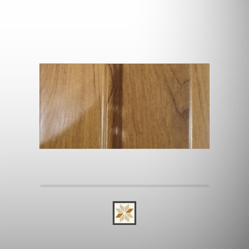 8x0.41 feet | 12 mm Brown Wood louvers (suitable for Bedroom, Hotel, Kitchen, Living Room, Office, Restaurant, TV Unit, Wardrobe) | LV-21311