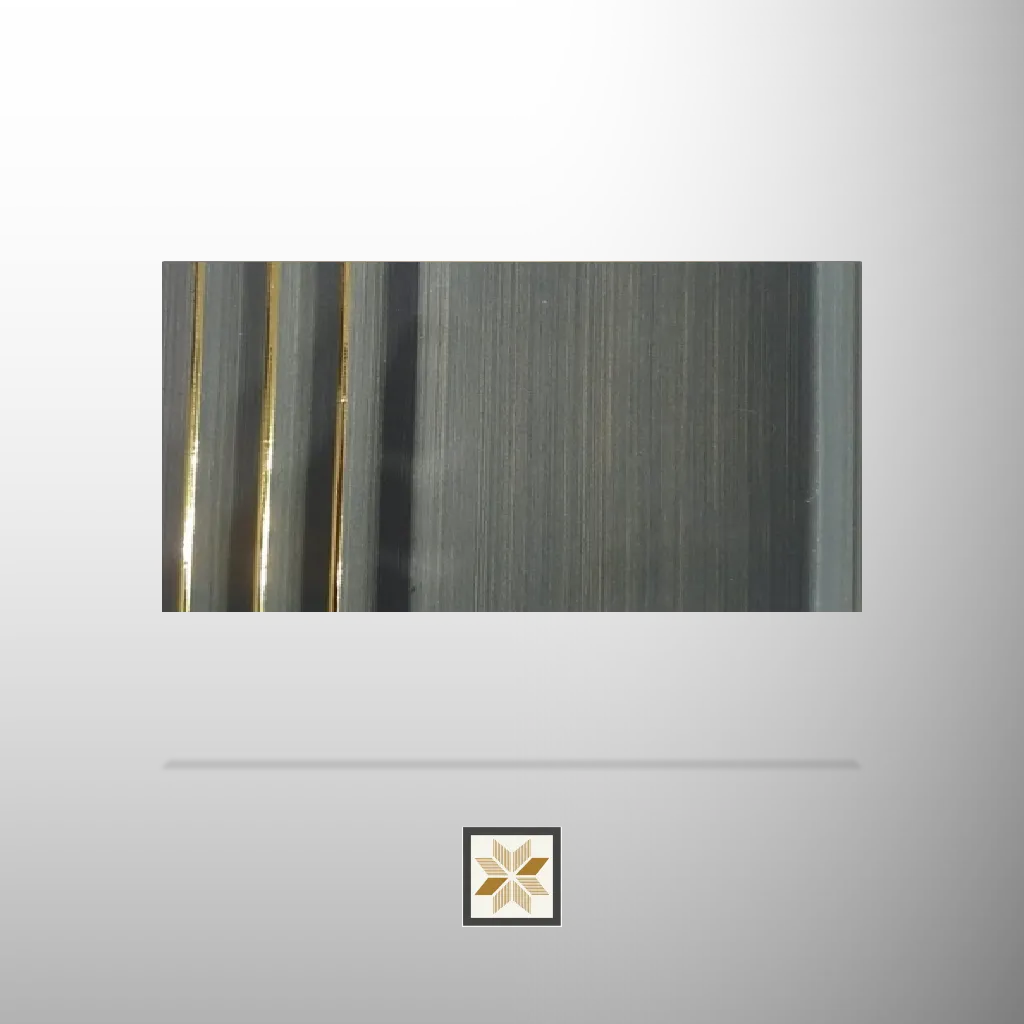 8x0.41 feet | 12 mm Grey Patterned louvers (suitable for Bedroom, Hotel, Kitchen, Living Room, Office, Restaurant, TV Unit, Wardrobe) | LV-21323