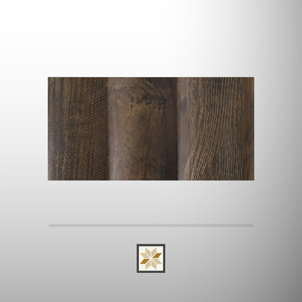 8x0.41 feet | 12 mm Brown Wood louvers (suitable for Bedroom, Hotel, Kitchen, Living Room, Office, Restaurant, TV Unit, Wardrobe) | LV-21328