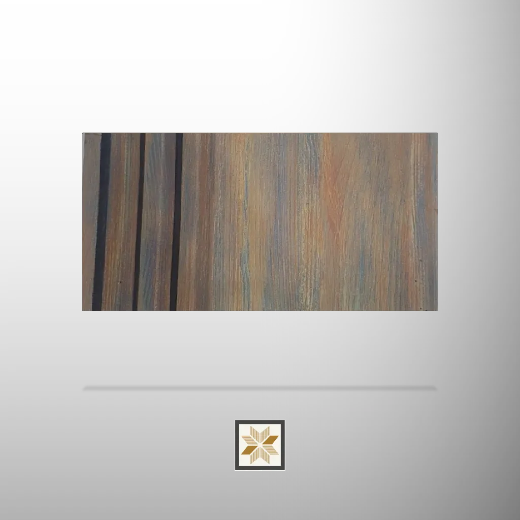 8x0.41 feet | 12 mm Brown Patterned louvers (suitable for Bedroom, Hotel, Kitchen, Living Room, Office, Restaurant, TV Unit, Wardrobe) | LV-21343