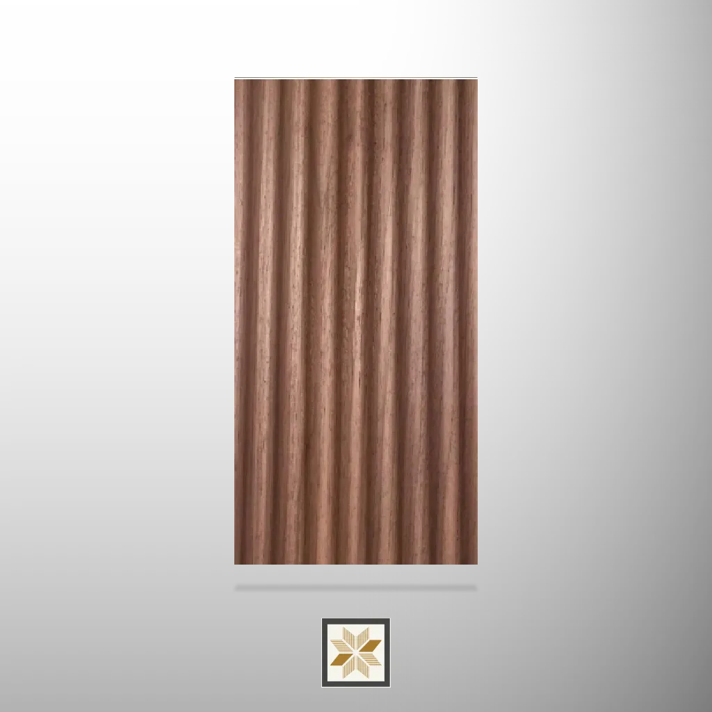 8x0.47 feet | 6.5 mm Brown Wood louvers (suitable for Bedroom, Hotel, Kitchen, Living Room, Office) | LV-21352-C