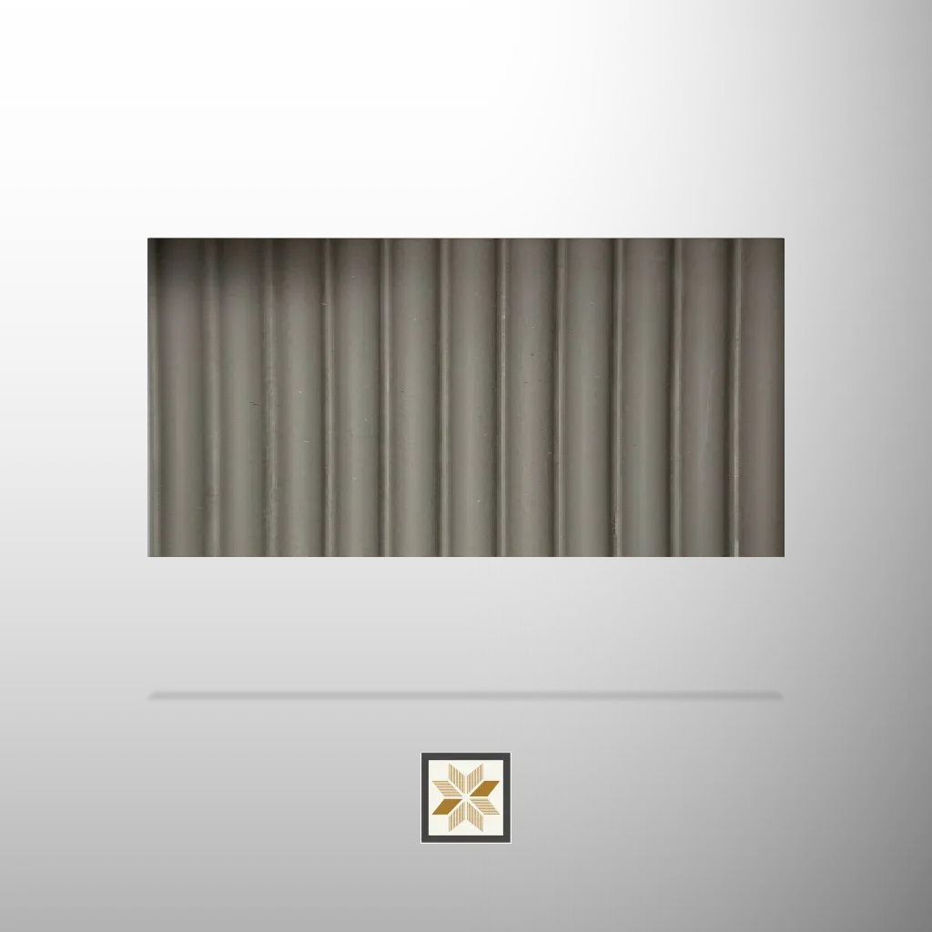 8x0.42 feet | 12 mm Cream louvers (suitable for Bedroom, Hotel, Kitchen, Living Room, Office, Restaurant) | LV-21359