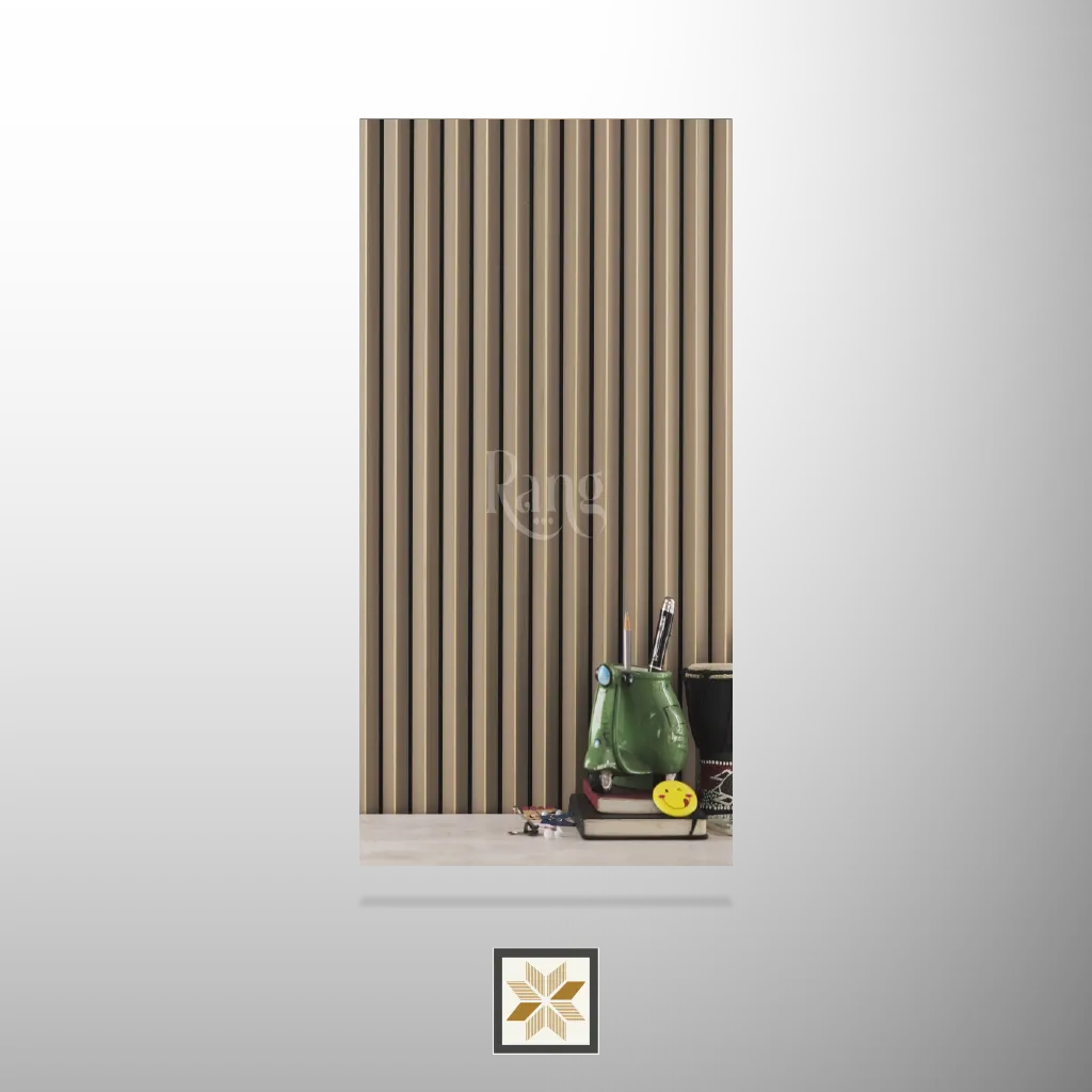 9x0.56 feet | 14 mm Brown louvers (suitable for Bedroom, Hotel, Kitchen, Living Room, Office, Restaurant) | LV-21392