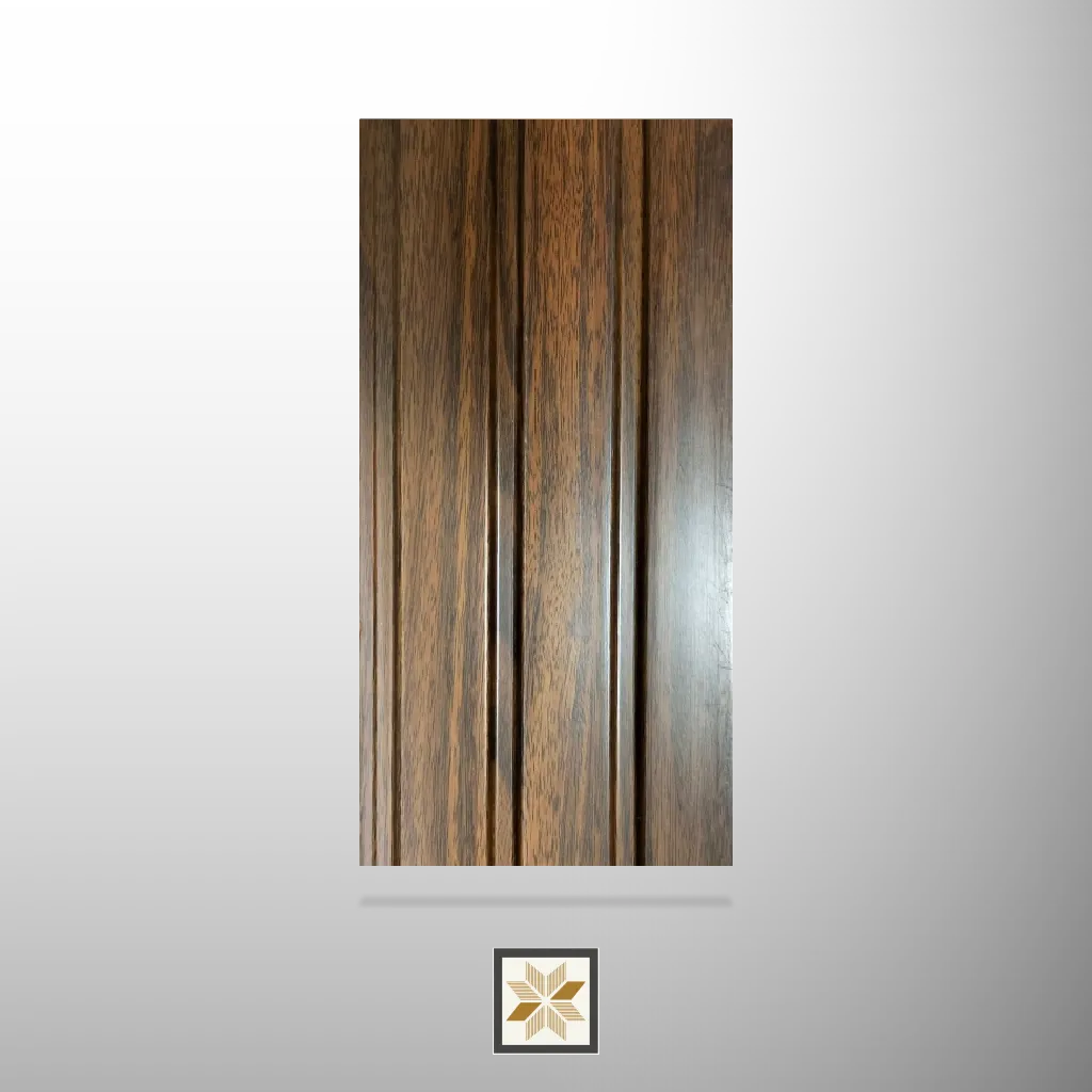8x0.42 feet | 12 mm Brown Wood louvers (suitable for Bedroom, Hotel, Kitchen, Living Room, Office, Restaurant) | LV-21415