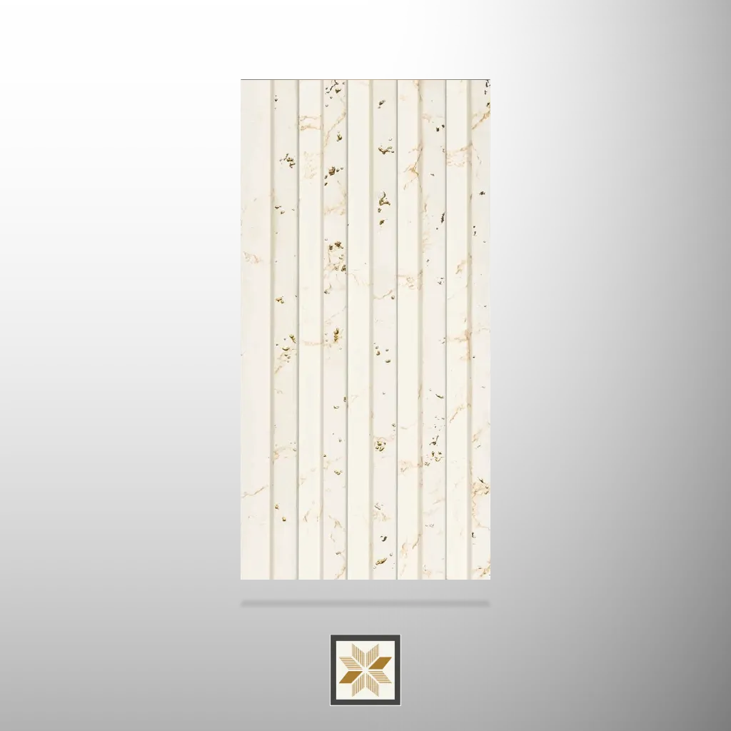 8x0.41 feet | 8 mm Brown Marble louvers (suitable for Bedroom, Hotel, Living Room, Office, Restaurant, TV Cabinet) | LV-21451