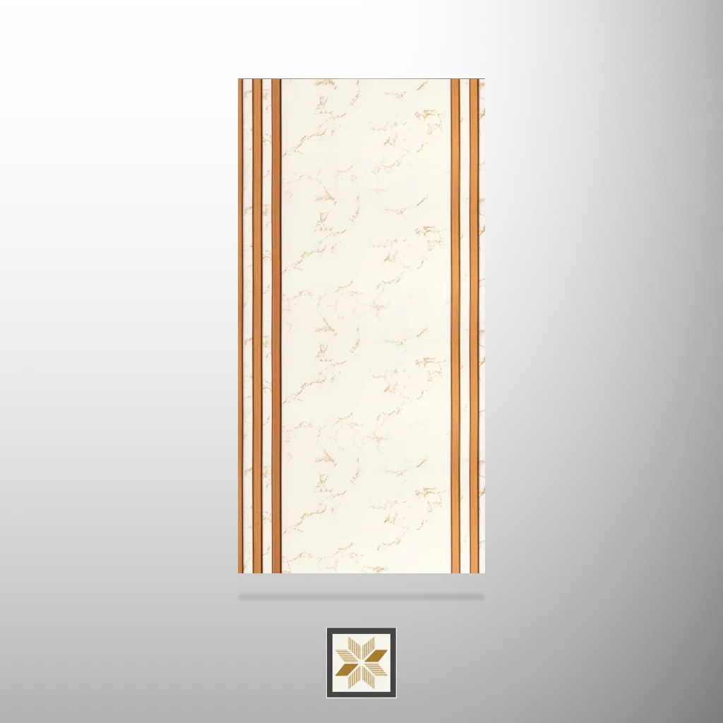 8x1 feet | 6 mm White Marble louvers (suitable for Bedroom, Hotel, Living Room, Office, Restaurant, TV Cabinet) | LV-21470