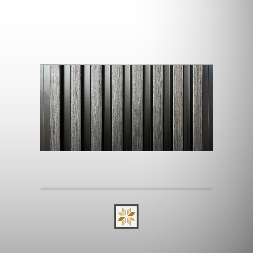 8x0.41 feet | 10 mm Black Wood louvers (suitable for Bedroom, Hotel, Living Room, Office, Restaurant, TV Cabinet) | LV-21481