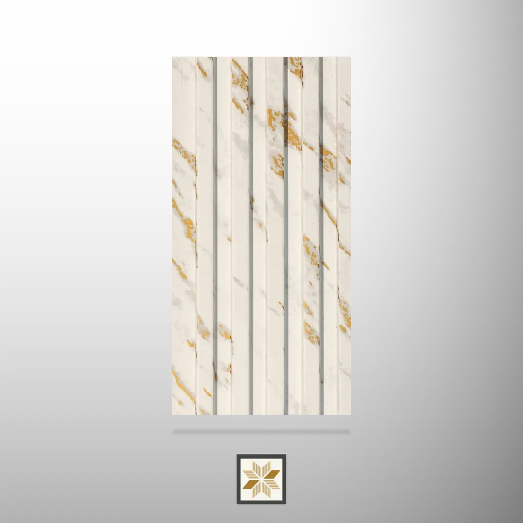 8x0.41 feet | 8 mm White Wood louvers (suitable for Bedroom, Hotel, Living Room, Office, Restaurant, TV Cabinet) | LV-21489