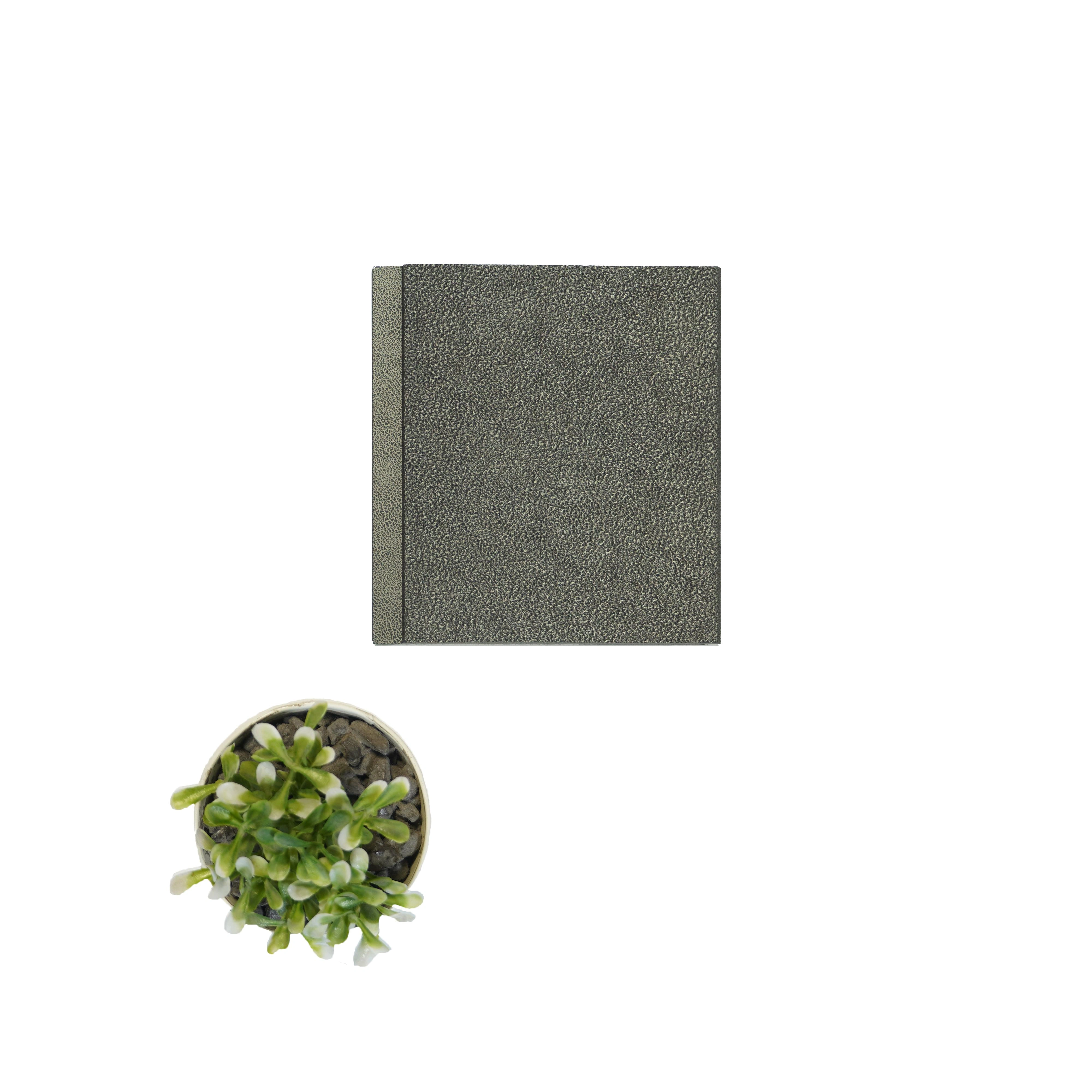 9.5x0.39 feet | 12 mm Grey Leather louvers (suitable for Bedroom, Feature Wall, Living Room, Office, TV Cabinet) | LV-21615