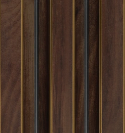 8x0.39 feet | 12 mm Brown Wood louvers (suitable for Bedroom, Feature Wall, Living Room, Office, TV Cabinet) | LV-21641