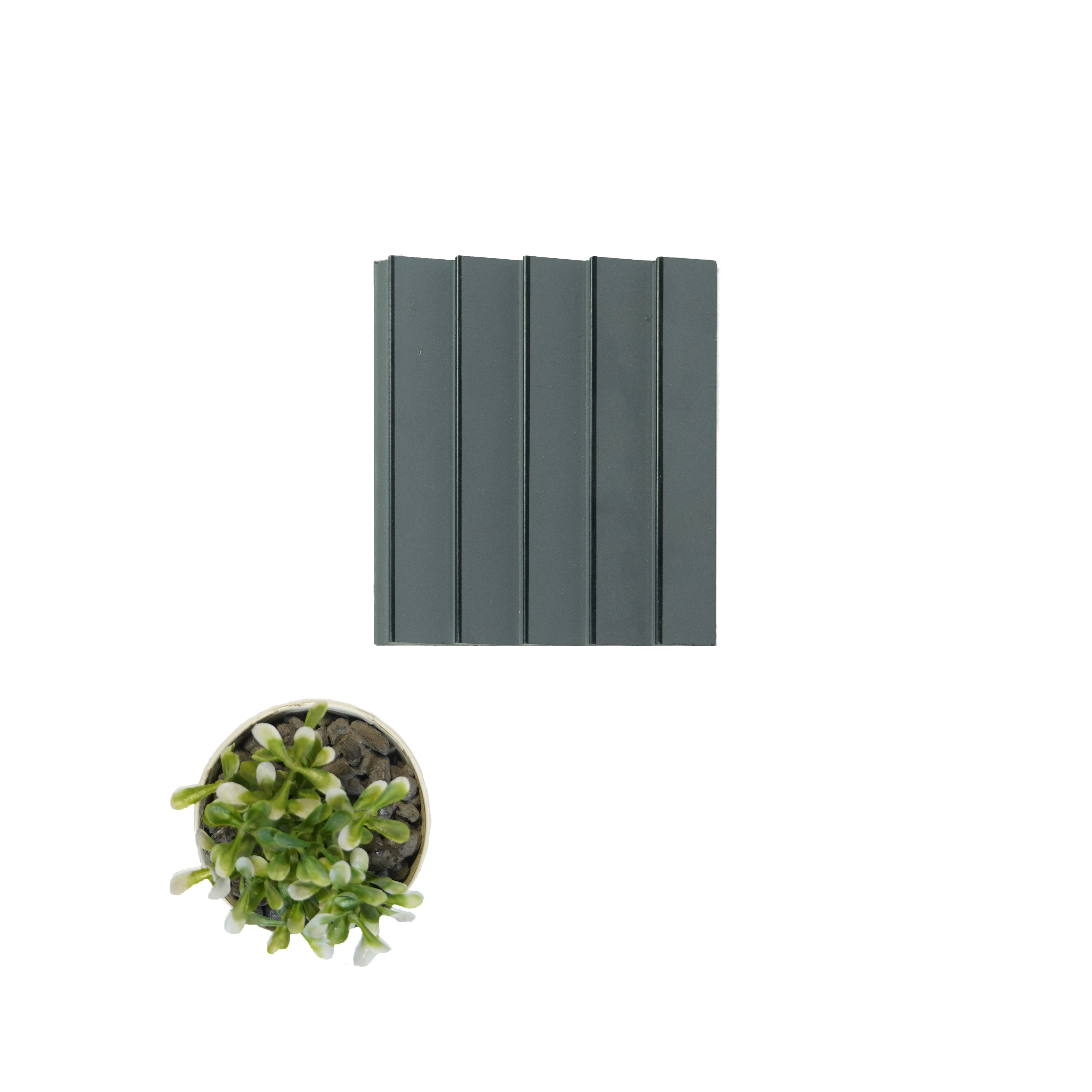 8x0.39 feet | 12 mm Grey louvers (suitable for Bedroom, Feature Wall, Living Room, Office, TV Cabinet) | LV-21642