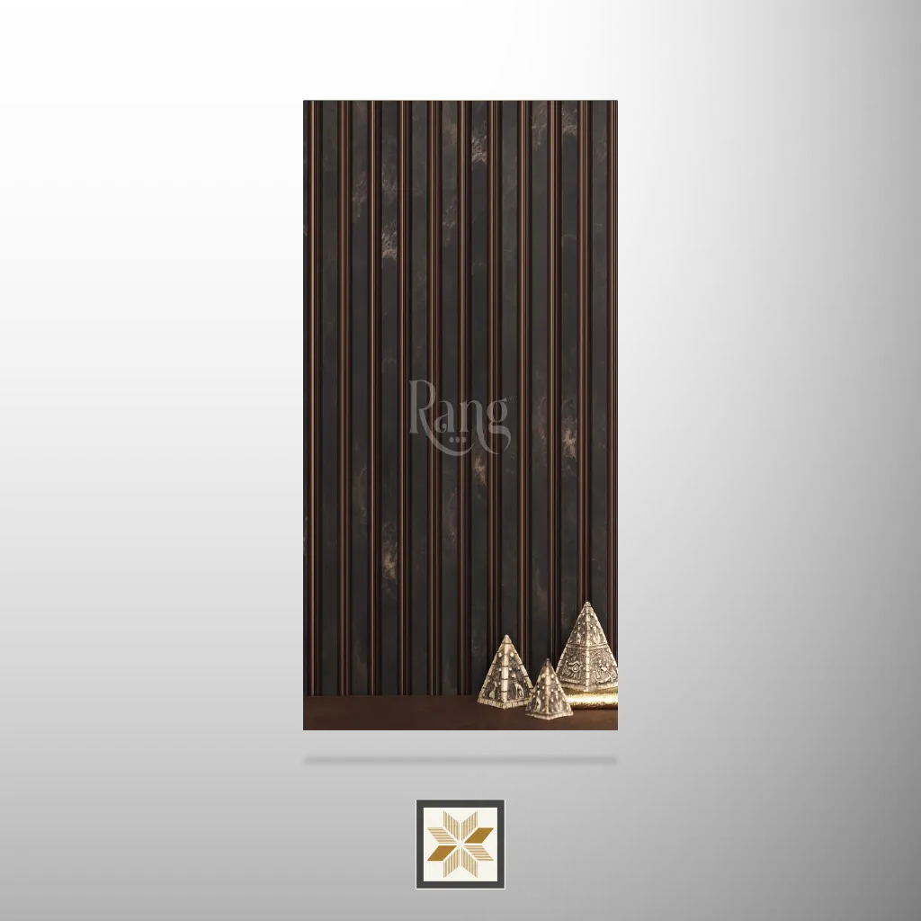 9x0.39 feet | 15 mm Brown Marble louvers (suitable for Bedroom, Hotel, Kitchen, Living Room, Office, Restaurant) | LV-21653