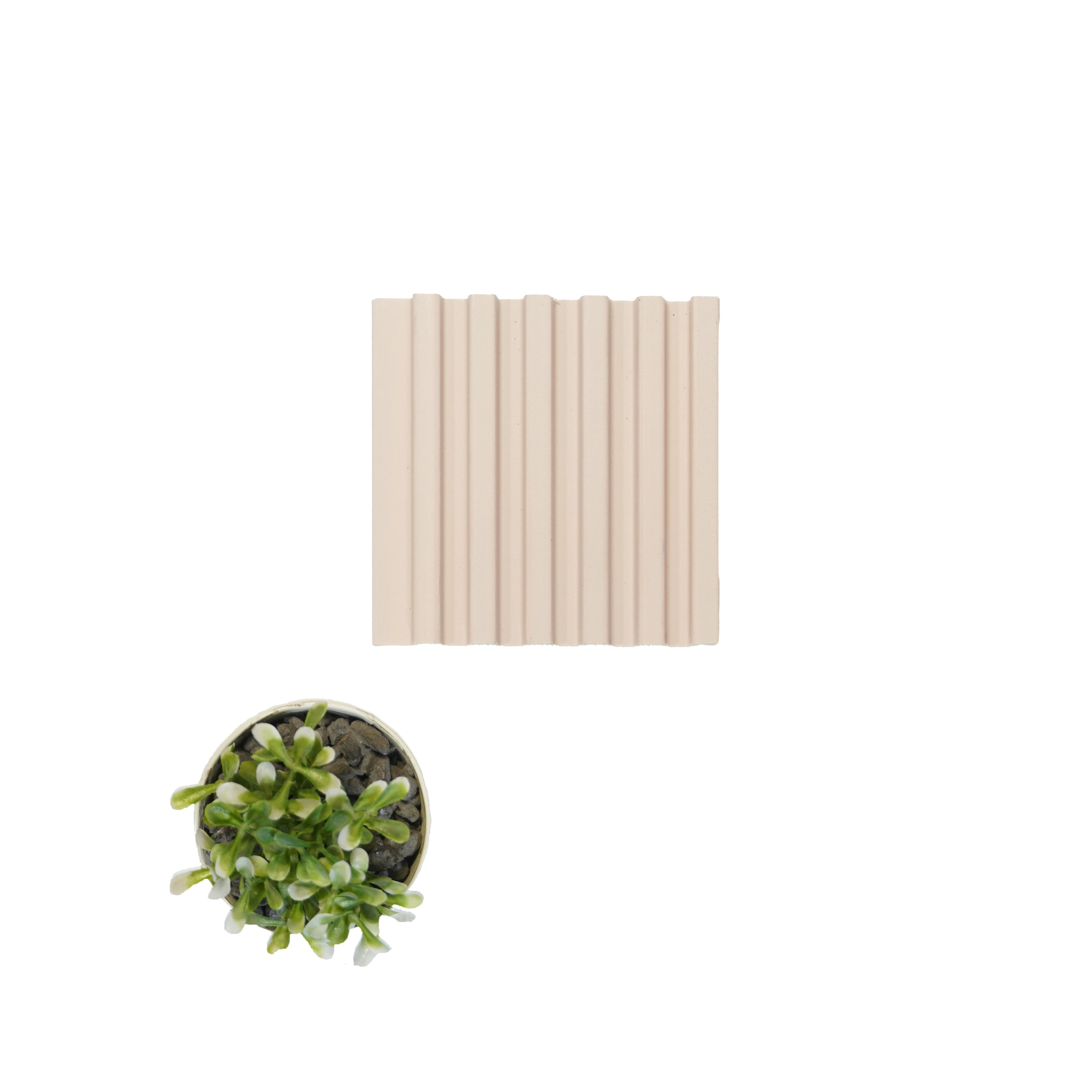 8x0.33 feet | 11 mm Pink louvers (suitable for Bedroom, Feature Wall, Living Room, Office) | LV-21672